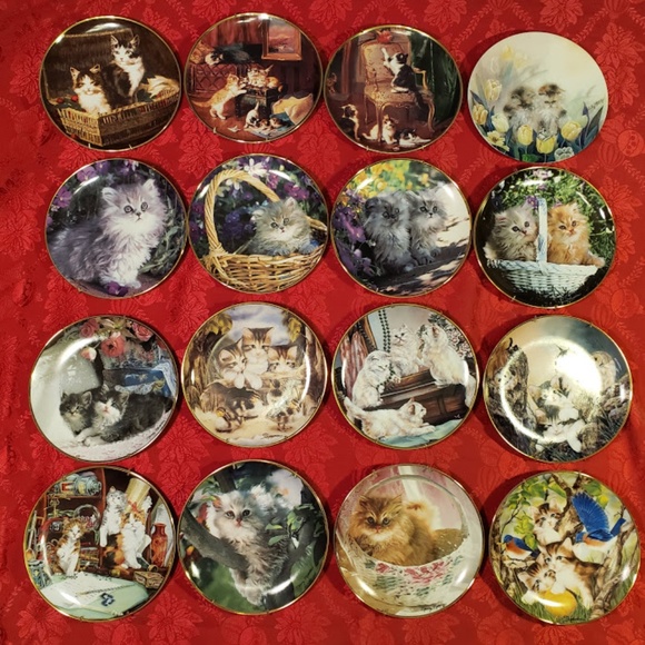 Set of Bradford Exchange Cat Collector Plates & Sp - Picture 1 of 8